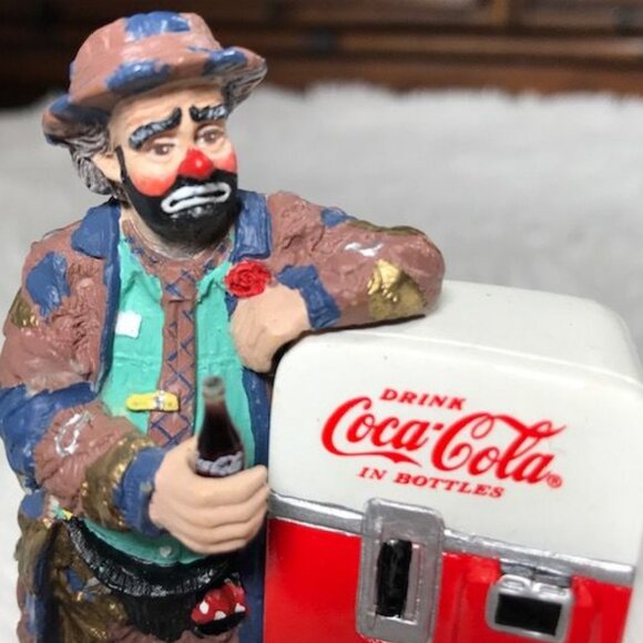 Vintage Coca-Cola Limited Edition Emmett Kelly The Pause That Refreshes Figurine - Picture 2 of 8